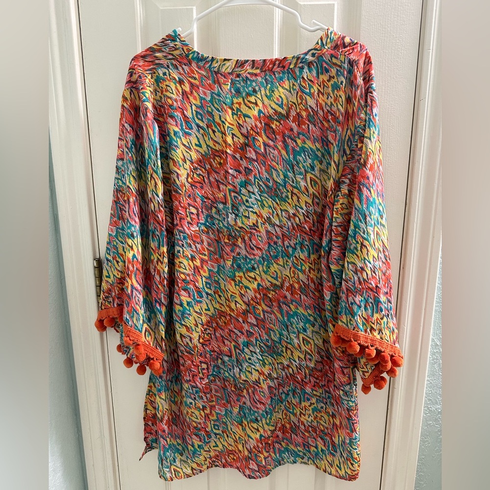Uncle Frank Multicolor Zigzag Blouse - image 6